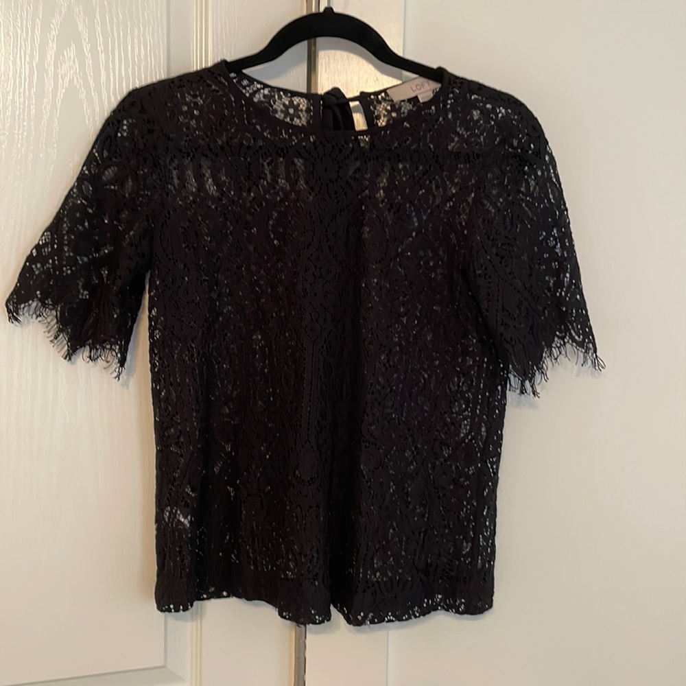 Black lace shirt